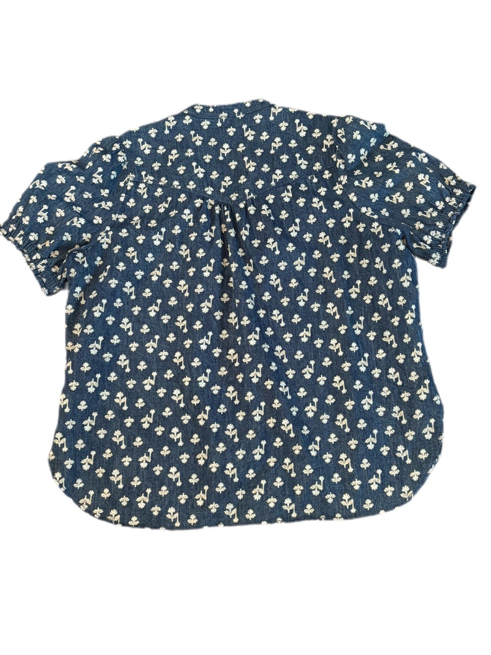 Anthropologie Pilcro Aly Embroidered Floral Puff Sleeve Blouse XL - Picture 2 of 6